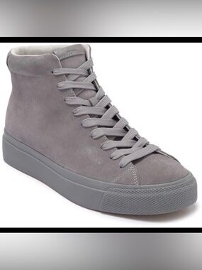 Rag & Bone RB1 High Top Sneakers Suede Haze Gray EU 44.5 US 11.5 Men’s Lace-Up